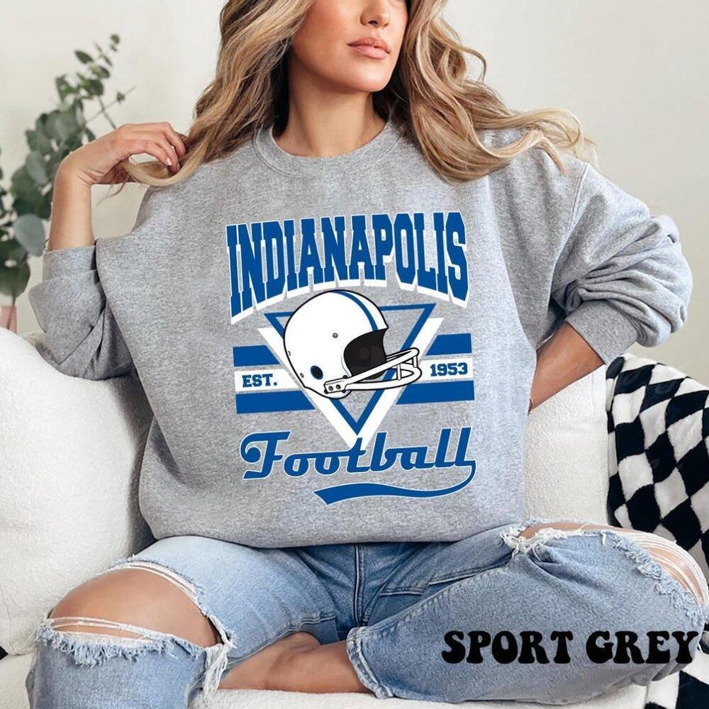 1953 Indianapolis Football Crewneck Indianapolis Sweatshirt Indianapolis